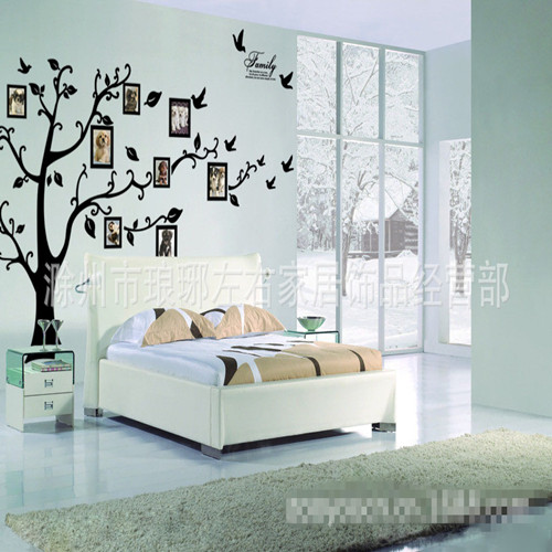 Black Family Memory Tree Photoes Tree Wallpaper Wall Decor on Luulla